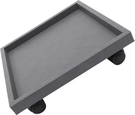 DIYEAH Vassoio Porta Piante Quadrato con Ruote Resistenti e Base Rinforzata Supporto Mobile per Vasi Pesanti Interni Alzata Piante con Ruote Scorrevoli per Spostamento Facile e