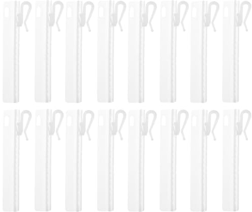 jojofuny 50 Ganci per Tende Regolabili in Plastica Fermatende per Finestra e Porta Clip per Tende Versatili e Resistenti Accessori per Arredamento Casa Confezione da 50 Pezzi