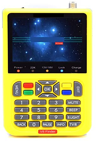 V8 Finder 3.5 Pulgadas DVB-S2X / S2 S 1080P HD Receptor de señal TV 8 Finder 2 Buscador satélite Digital,Alta sensibilidad