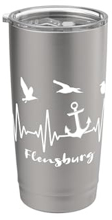 Flensburger Motiv Anker EKG Flensburg Doppelwandiger Edelstahl-Thermobecher
