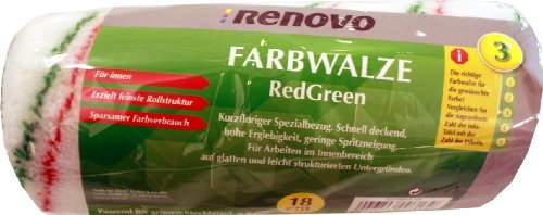 Renovo - Farbwalze RedGreen 18cm