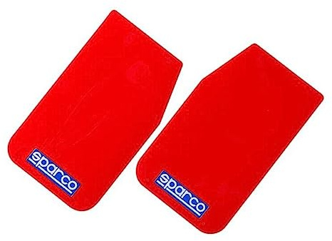 Sparco Paraspruzzi Universali 'Large' - Rossa, Set di 2 Pezzi