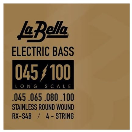 La Bella Strings »RX SERIES STAINLESS STEEL - RX-S4B - E-BASS« Saiten für E-Bass - Stainless Steel - 045-100