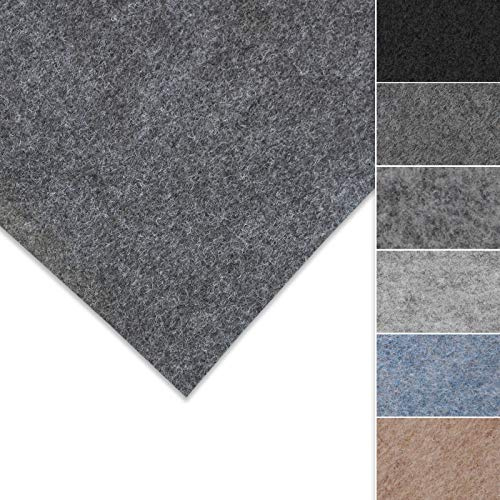 Floordirekt Nadelfilz Superflex | Innenraumverkleidung | Ideal für Restauration & Instandhaltung | hochwertig & flexibel | Nadelfilz | Individuell zuschneidbar (Anthrazit, 200 x 100 cm)