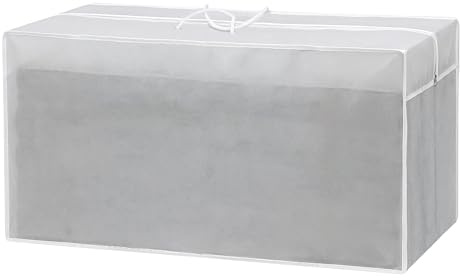 Wetterschutzhülle für Sitzpolster, Transparent, 125 x 30 x 50 cm | PEVA Material, Tragetasche für Gartenmöbel Auflagen, UV- und Witterungsbeständig, Für Hochlehner Niedriglehner
