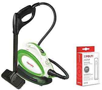 Polti Vaporetto Handy 25 Plus Steam Cleaner, 3.5 Bar, Kills and Eliminates 99.99 Percentage* of Viruses, Germs and Bacteria, Polti PAEU0094 Kalstop Anti-Scale Phials, White