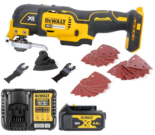DEWALT DCS355N 18V Oscillating Brushless Multi-Tool with 1 x 4Ah DCB182 Battery & Charger