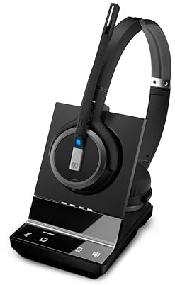 EPOS Impact SDW 5063T Casque DECT sans Fil - EU/UK/AUS, Optimisé pour UC et Microsoft Teams, Triple Connectivité
