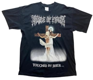 MDIM Cradle of Filth Touched by Jesus T-Shirt Double Side. Black XXL