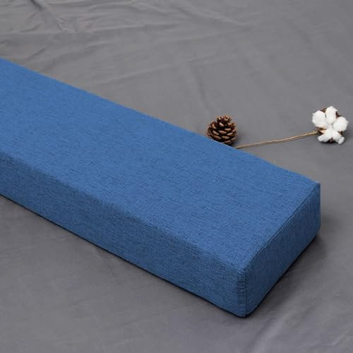 Lückenfüller für langes Bett, abnehmbares Kopfteil, Einzelbett, Doppelbett, Queen-Size-Bett, Matratze, Lückenfüller, schließt die Lückenbetten, Nachttischschutz (180 x 10 x 10 cm, blau)