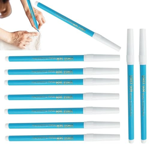 Wpsagek Wasserlöslicher Stoffmarker,Wasserlöslicher Marker | Mit Wasser löschbares 10-teiliges Stoffmarker-Set | Waschbare Stoffmarkierungsstifte, Stickmarker für -Nadelarbeiten, Quilten,