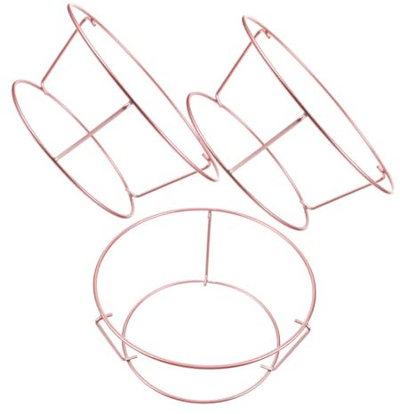 SECFOU 3piezas Rejilla De Enfriamiento De Antiadherente Para Pasteles De Diseño Redondo Para Cocinar Secar y Refrigerar Alimentos Cocina