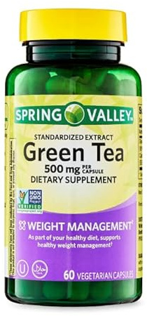 THREE PEBBLES Green Tea Extract 500 mg Capsules with 250 mg EGCG - 60 Veg Greentea Pills for Energy & Metabolism - Non-GMO, Vegan. (2 Months Supply)