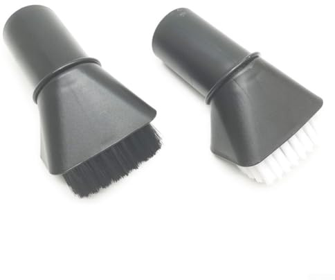 Bebykilemi Brushes For Karcher WD Series Attachments, Head Parts And Accessories Replacement Round Horse Hair Dusting Suction Nozzle Cleaner(Black+White)