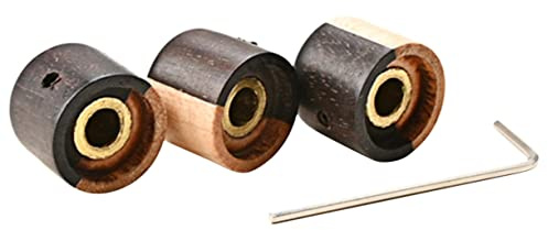 Yardwe 3 Stück Gitarrenpotentiometerknöpfe in Schwarz Einfacher Einbau und Verstellbar Geeignet für E-gitarren und Andere Instrumente