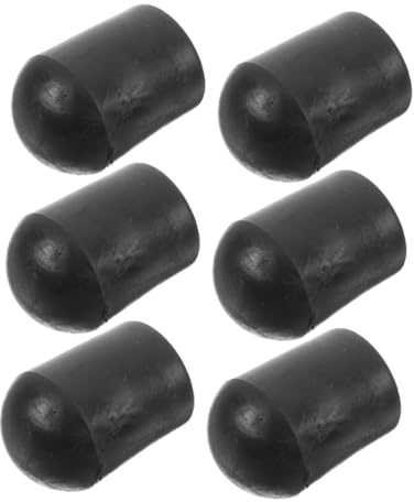 Cello Endpin Schutz 6 Stück Gummikappen für Cello und Kontrabass Schwarz | Rutschfestes Gummi, Portable Ausführung, Bodenschutz, Verbessert den Klang, Inklusive Zubehör für Beide Instrumente