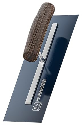 Truelle de finition SK5 en acier avec poignée en bois, plâtre, plâtre, écumage, outils de construction