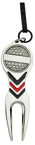 Divot Tool e marcatore per palline, forchetta antiscivolo portatile | Strumento divot da golf e marcatore per palline | per uomini, donne, ragazzi, collezionisti, golfisti, club all'aperto, sport