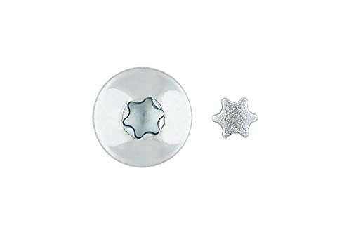 Index estrinv40z-étoile Boîte de 100 serre-livres pour vis inviolables inv40zinc