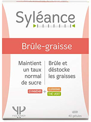 Brûle-graisse ingredients d’origine naturelle - Complément alimentaire minceur - Gymnéma - Guarana - Thé Vert - Aide à réduire les envies sucrées - 40 gélules - Yves Ponroy