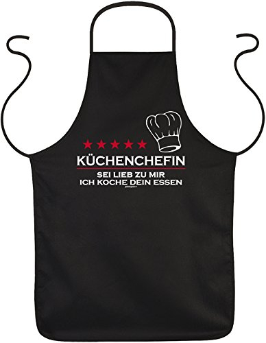 lustige Schürze Kochschürze für Frauen Damen - Küchenchefin - Geschenke Mama Freundin Geburtstag Weihnachten Geburtstagsgeschenk
