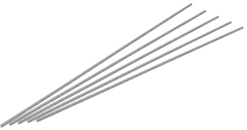 sourcing map 5Stk. Vollgewinde Stange 304 rostfreier Stahl Rechtsgewinde M3-0,5 Gewindesteigung M3 x 250mm