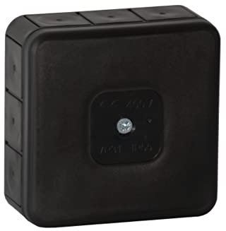 Abzweigdose VP-31 Verbindungsdose Abzweigkasten Kabeldose Aufputzdose 12 Einführungen schwarz 400V