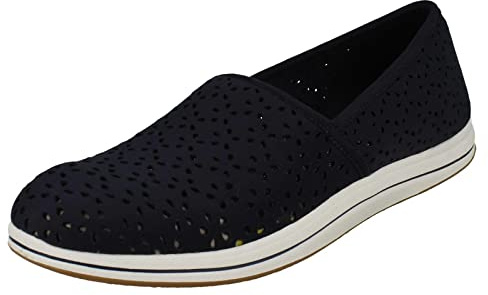 Clarks - Brinkley Emily, Mocasín Plano, Navy,