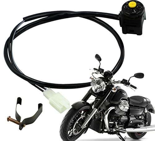 TAYSTE klaxon Voiture,Commutateur Bouton Dépassement - Interrupteur à Bascule Guidon Moto avec Bouton Poussoir Marche-arrêt pour Scooter Motos