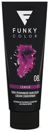 FUNKY COLOR CERISE 08, Semipermanent Haarfärbung, Semipermanent Hair color. (28 Farben)