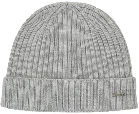Joop! Herren warme Strickmütze aus 100% Wolle, Grey