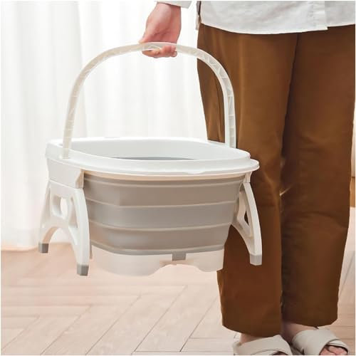 UE-MAOLU Folding Foot Bathtub with carrying handle, Collapsible Pedicure Bowl, Foot SPA Bath Tub, Tub Basin Tools Foot Spa Foldable Footbath Tub, Detox and Massage