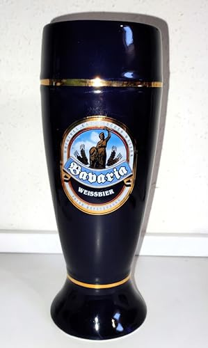Rahm &AngiesStrickZauberverkauft: Sammelkrug/Bierkrug / 0,5 Liter/Bavaria München/Steinkrug mit Henkel in Kobaltblau