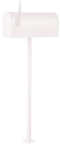 Buzón alto para exteriores, estilo americano, resistente a la intemperie, caja de almacenamiento de cartas, buzón para casa adosada/jardín, soporte de suelo