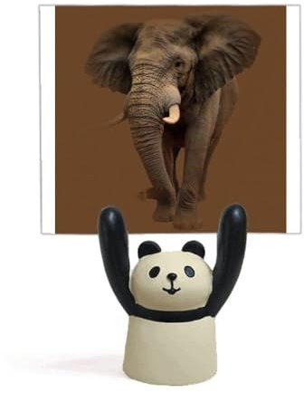 Dents d'éléphant indépendants pieds mémo support dessin animé animal panda support décoration