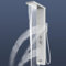 Stainless Steel Shower Panel,5 in 1 Function Column,Manually Controlled Thermostatic Shower Panel Column Tower with Waterfall Rainfall Shower, Massage Jets, Hand Shower, Tub Spout