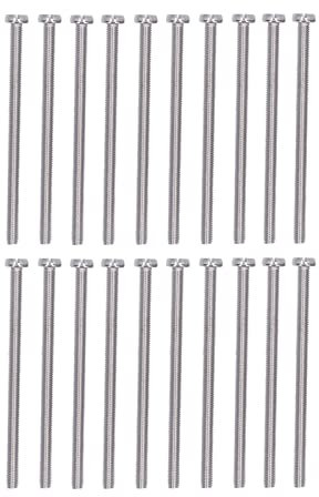 50Pcs Cheese Head Slot Screw A2-70 Stainless Steel, Flat Smooth Head, Screws with Even Force, for Accuracy Machinery, Household, Electronics (M3*50)