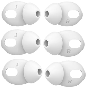 Wiki VALLEY Ohrpolster für Airpods 4 Silikon-Ohrhaken Anti-Rutsch-Ohrabdeckungen, In-Ear-Kissen Kompatibel mit Apple AirPods 4 White (Ear Cover Tips for Airpods4- L R)