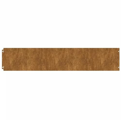 Bordo flessibile in acciaio corten, 10 pezzi, 20 x 103 cm, per giardino e paesaggio, resistente alle intemperie e durevole, bordo ideale per aiuole e sentieri