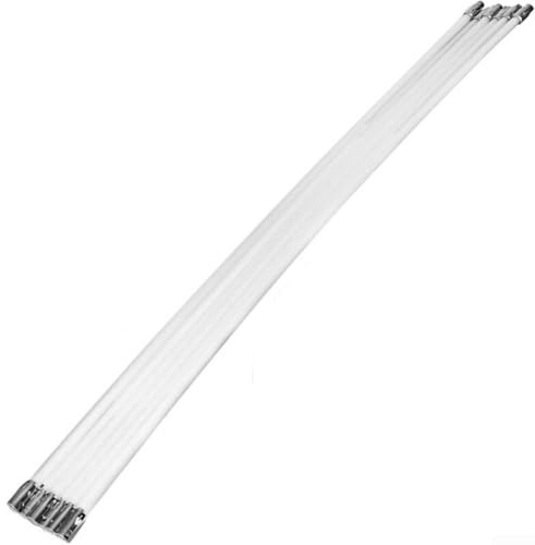 Chimney Sweep Brush Kit 10FT Flexible Extension Rods Flue Cleaning System for Metal Brick Fireplace Maintenance