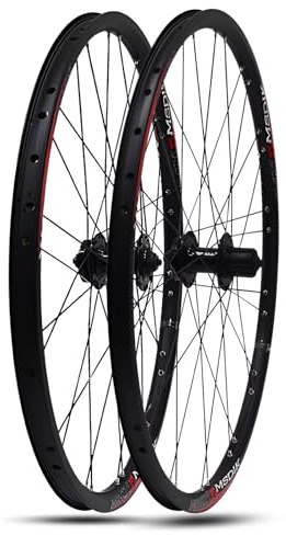 Juego De Ruedas Bicicleta De Montaña 26 Llantas De Doble Pared Bujes Freno De Disco Y Rodamientos Aleación De Aluminio Ultraligera 28 Agujeros Compatible Ruedas 7 A 12 Velocidades