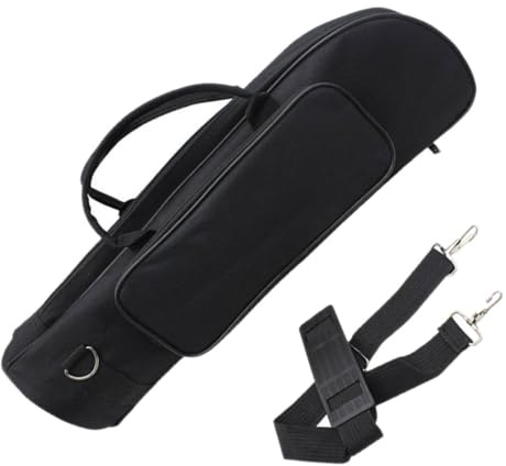 SWETRACE Bolsa para Trompeta de Oxford con Compartimentos Protección Acolchada y Asa Portátil para Jóvenes Músicos Estuche Ligero para Almacenamiento y Transporte Seguro de Instrumentos de