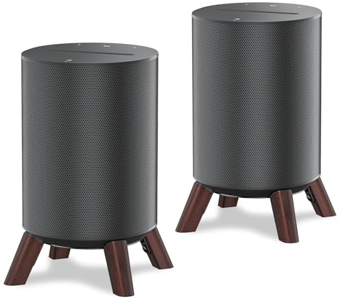 Supporto da scrivania in legno per Sonos Era 100 e Sonos Era 100 SL, supporto per altoparlante da scrivania con base stabile per Sonos Era 100 stand, confezione da 2