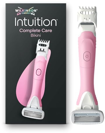 Wilkinson Sword Intuition Complete Care Bikini Trimmer for Women, 2in1 Electric Body Hair Trimmer and Razor Shaver Handle with 1 Blade Refill