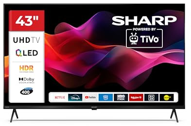 43HM5245E - Smart TV 43 Pollici 4K QLED DVB-T2 H.265/HEVC Nero Classe Energetica G