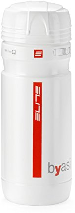 ELITE Byasi Fahrrad-Trinkflasche zum Mitnehmen Einheitsgröße weiß