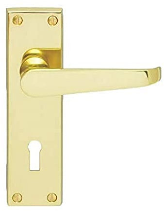 Carlisle Brass CBV30/BP Traditional Victorian Straight Door Handle, 150 x 40mm
