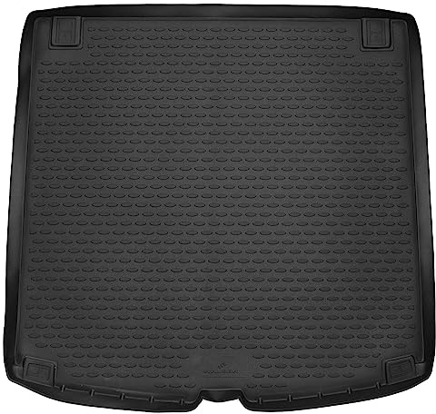 WALSER XTR Kofferraumwanne für BMW 5er Touring (E61) 2004-2010, 100% passgenaue Antirutschmatte Auto, Gummimatte Auto, Kofferraum Schutzmatte, Anti Rutsch Matte Gummi, Auto Gummimatten