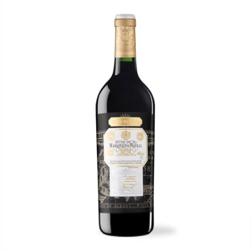 Marques De Riscal Gran Reserva, Vino Tinto, Denominación de Origen Calificada Rioja, Variedad Tempranillo, 32 meses en barrica de roble francés, botella de 750 ml
