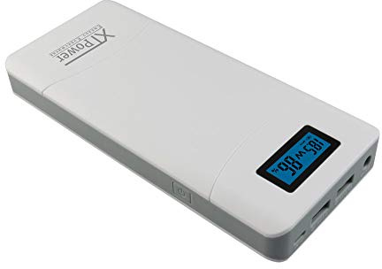 XTPower® XT-16000QC3 Power Bank - modern DC/USB QC3 battery with 15600mAh - USB, QC 3.0 and DC connection of 12V, 15V, 16.5V, 19V, 20V and 24V 65W max.